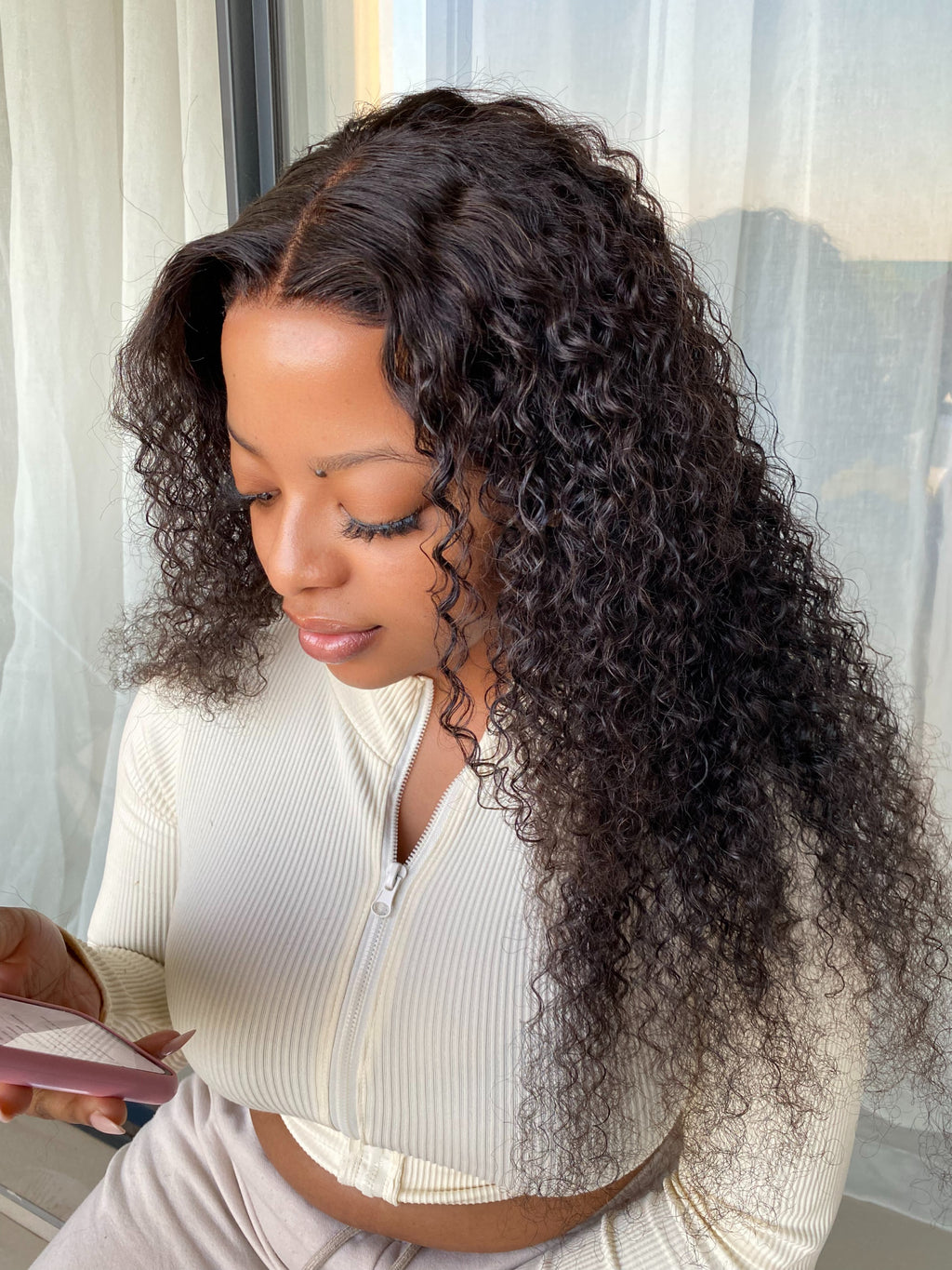 Jerry Curl Lace Frontal Wig