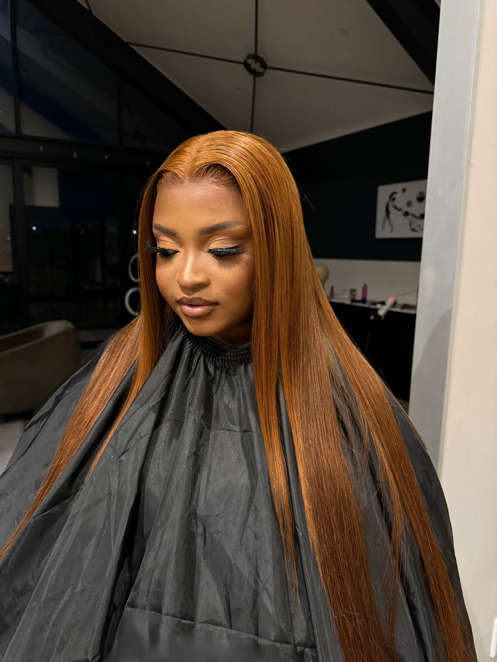 Full Frontal Ginger Brown Wig