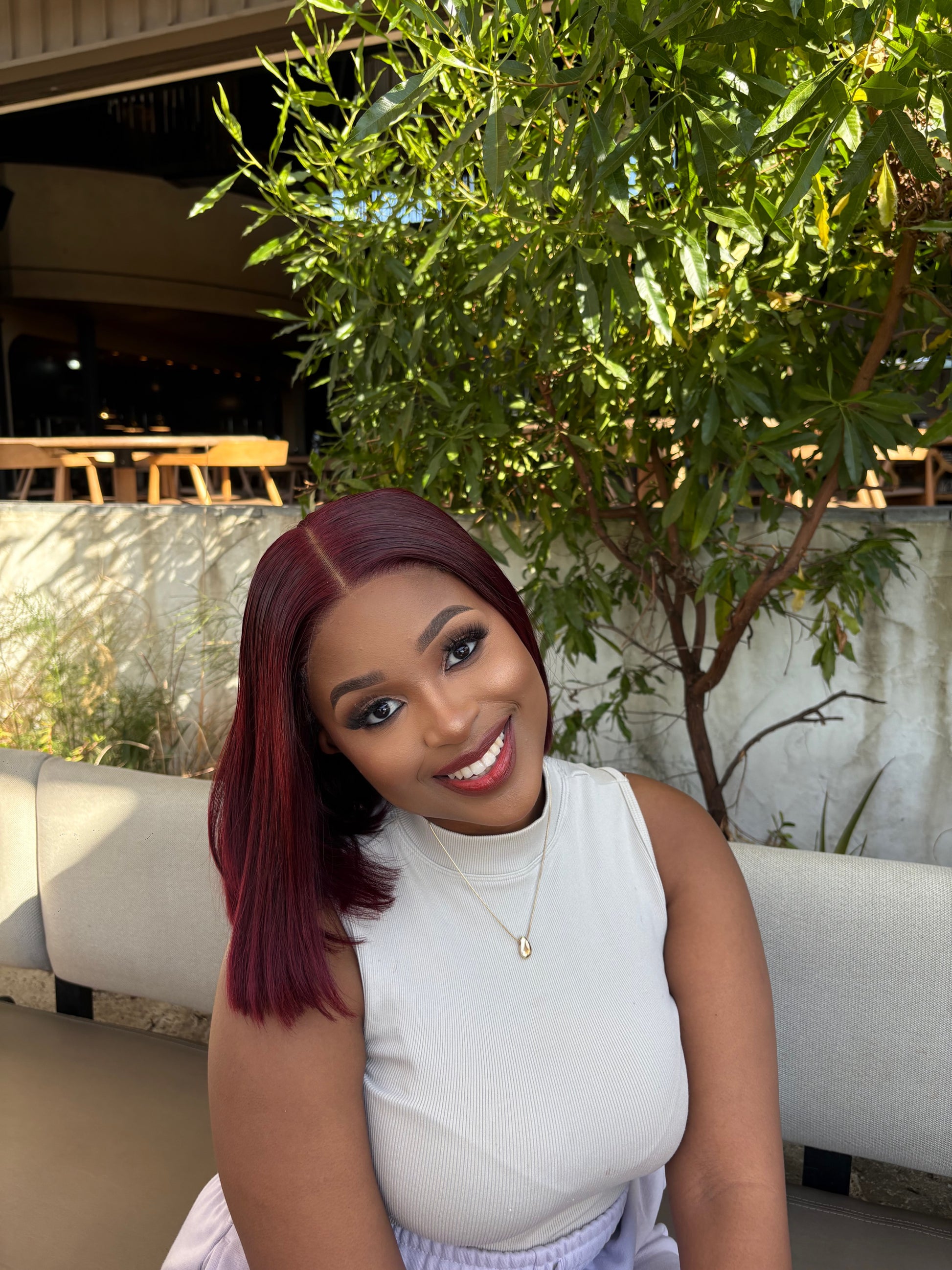 Burgundy (5x5) Glueless Wig