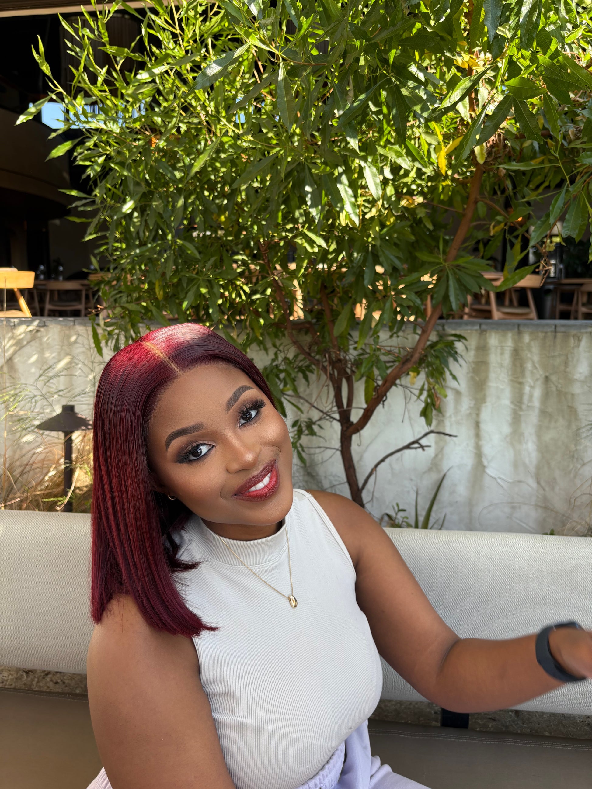 Burgundy (5x5) Glueless Wig