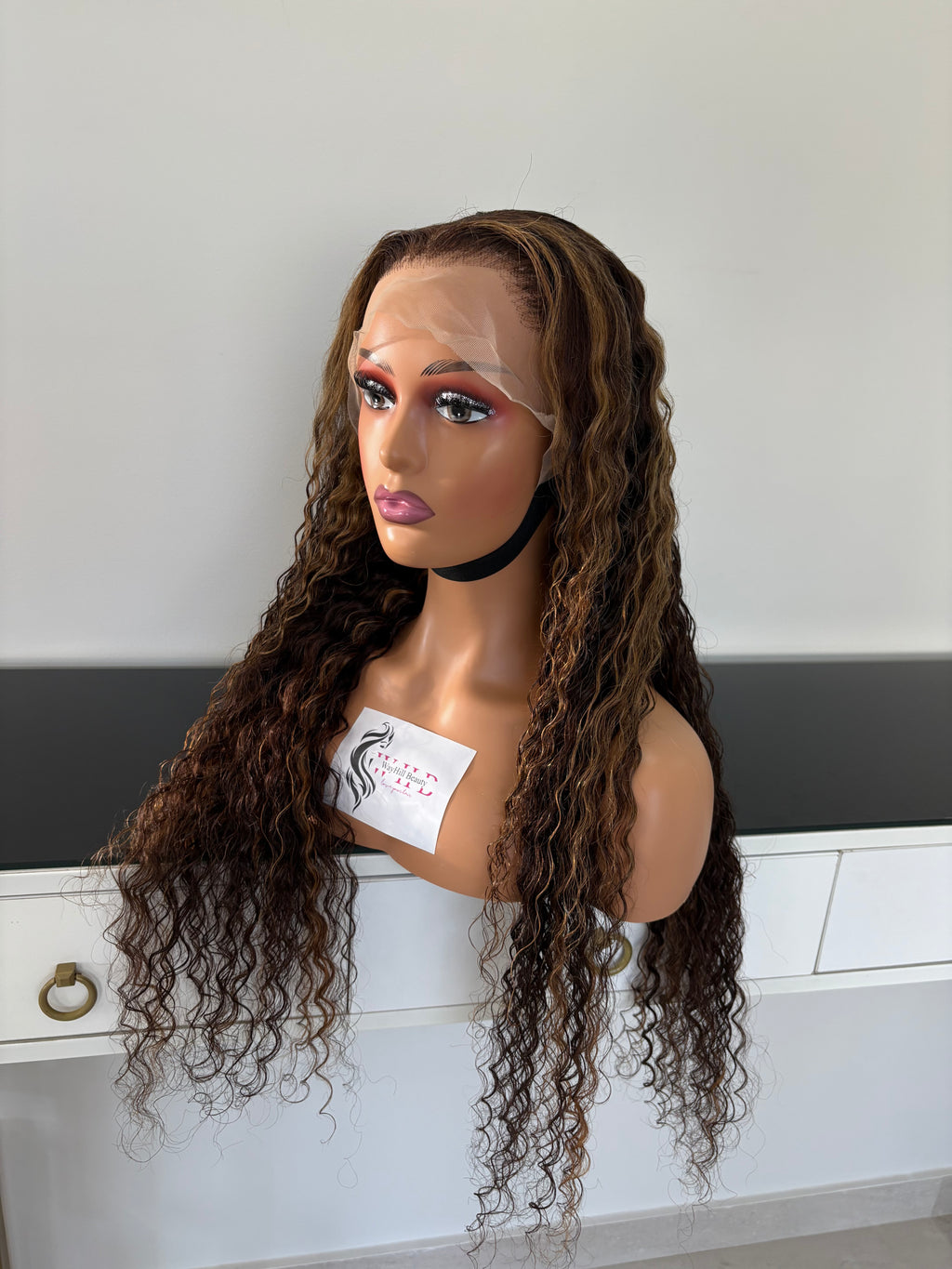 (13X4)DEEP WAVE P4/27 BLONDE HIGHLIGHT WIG