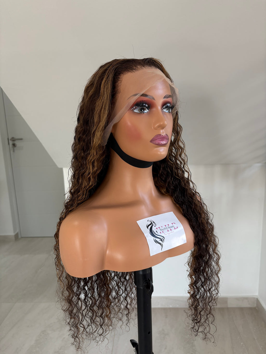 (13X4)DEEP WAVE P4/27 BLONDE HIGHLIGHT WIG