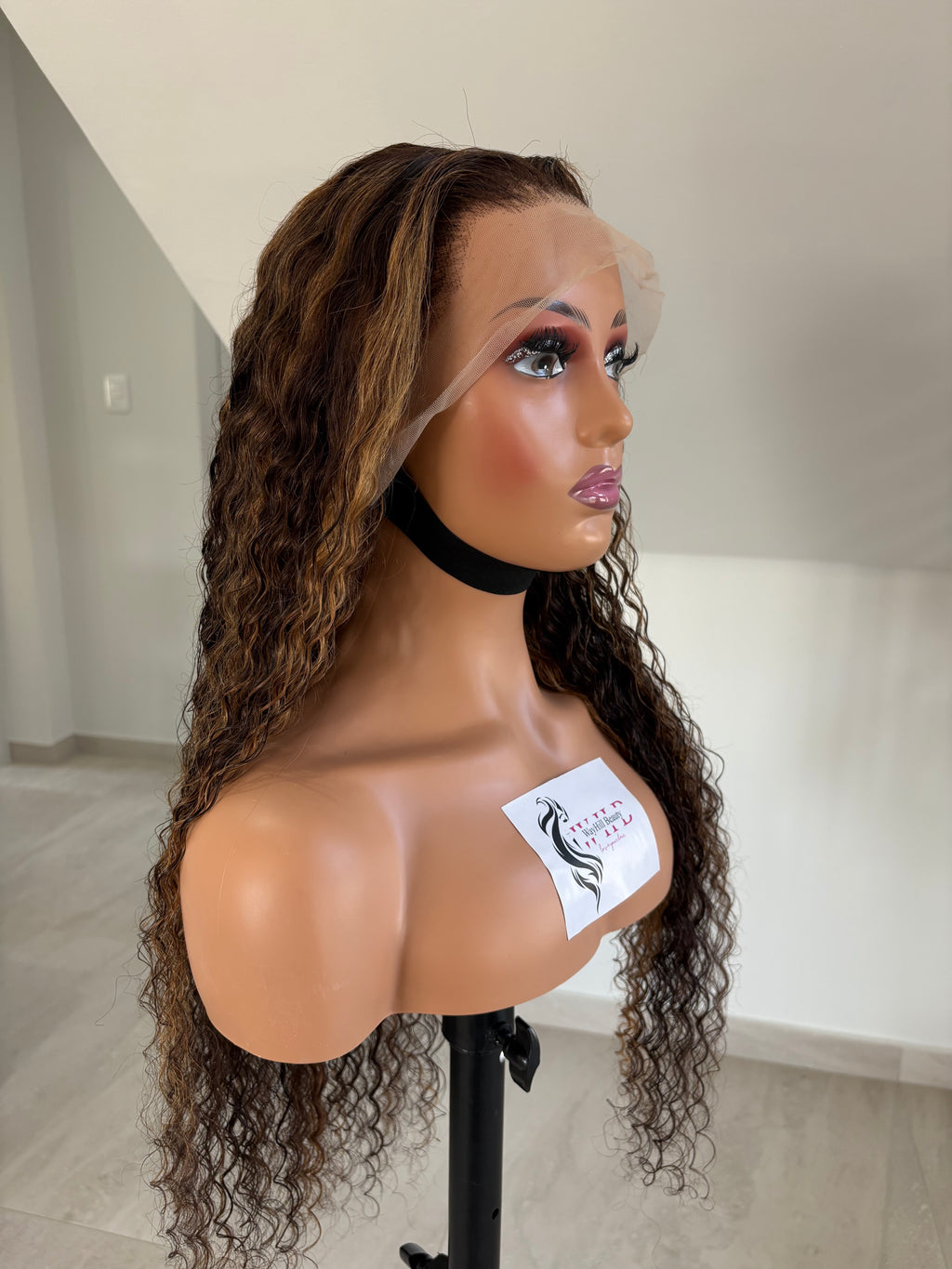 (13X4)DEEP WAVE P4/27 BLONDE HIGHLIGHT WIG